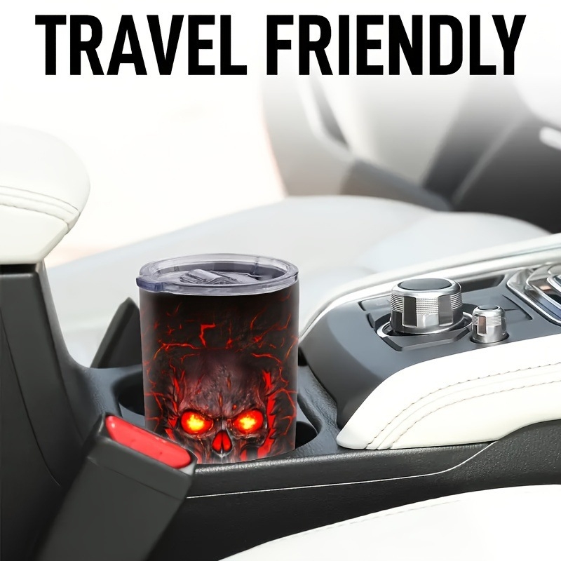 „Amazon“ perkamiausias 20oz nerūdijančio plieno automobilio puodelis, dvigubo sluoksnio nerūdijančio plieno termoso puodelis, nešiojamas automobilio ledo puodelis