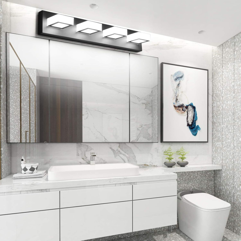 Jushengi piiriülene e-kaubandus Amazoni Põhja-Ameerika standardne peegliga esitulega LED-niiskuskindel vannitoa vannitoa sertifitseeritud hämardusfunktsiooniga seinalamp