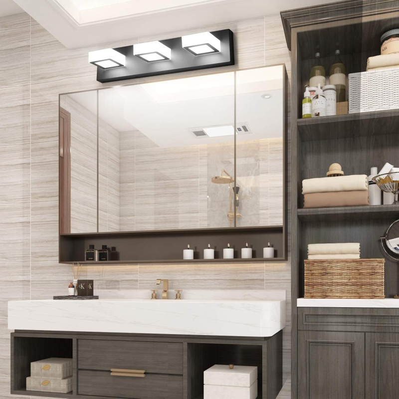 Jushengi piiriülene e-kaubandus Amazoni Põhja-Ameerika standardne peegliga esitulega LED-niiskuskindel vannitoa vannitoa sertifitseeritud hämardusfunktsiooniga seinalamp