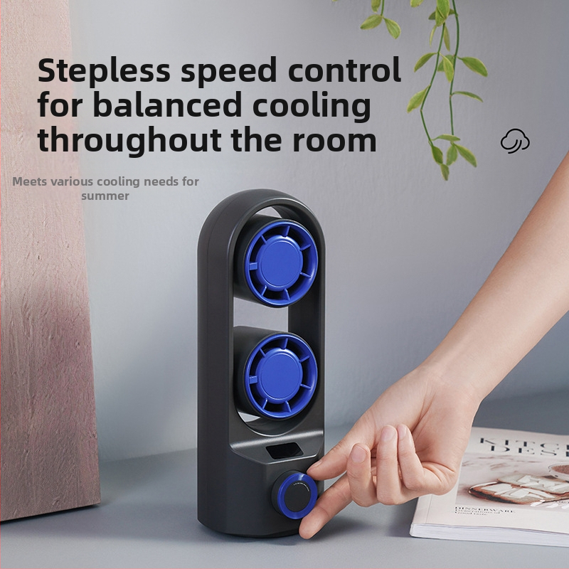 Nový nabíjateľný stolný vežový ventilátor s USB, cezhraničný domáci kancelársky ventilátor s trasúcou hlavou, malý vonkajší prenosný mini ventilátor