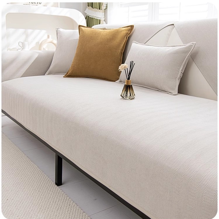 Vízálló halszálkás mintás kanapépárna 2024 új csúszásmentes párna minden évszakban univerzális macskakarcolás elleni vastagított kanapéhuzat-törölköző