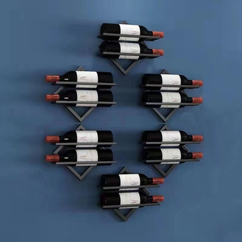 Kokkupandav loominguline seinale riputatav veiniriiul, punase veini tassi riiul, vitriin, seinariiul, punase veini tassi riiul, ümberpööratud seinale riputatav veiniriiul