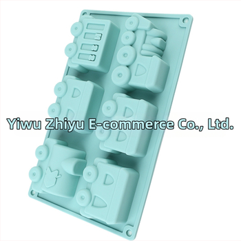 σε απόθεμα Καλούπι διακόσμησης κέικ σιλικόνης σε σχήμα αυτοκινήτου Καλούπι σοκολάτας Εργαλεία ψησίματος