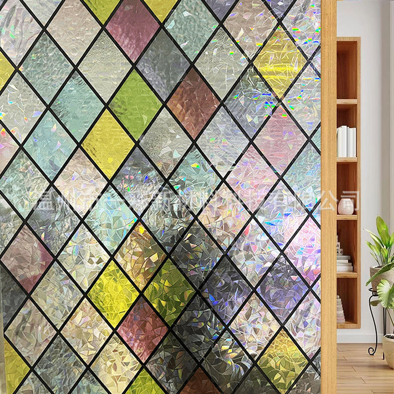 Klaaskleebis majapidamises paksendatud värviline lindude tsellofaan läbipaistev läbipaistmatu magamistoa elutoa akna piilumisvastane kile läbipaistev