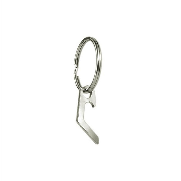 Titaanisulamist minipudeliavaja kruvikeeraja roostevabast terasest EDC vidin õllekruvikeeraja tööriist võtmehoidja