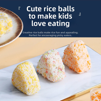 Ιαπωνικό στυλ κινουμένων σχεδίων σε σχήμα παιδικής μπάλας σούσι ρυζιού για παιδιά, μούχλα τροφίμων, μωρό φύκια σούσι, εργαλείο τσάντας ρυζιού Laver