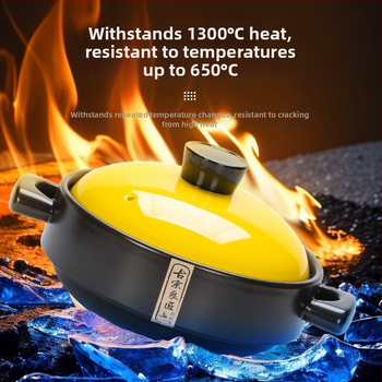 Troškintuvas, aukštai temperatūrai atsparus, sausai krekingo puodas, ryžių specialus sriubos keraminis puodas, skirtas dujinei viryklei, namų ūkiui