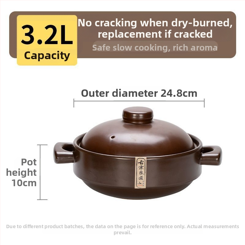 Troškintuvas, aukštai temperatūrai atsparus, sausai krekingo puodas, ryžių specialus sriubos keraminis puodas, skirtas dujinei viryklei, namų ūkiui