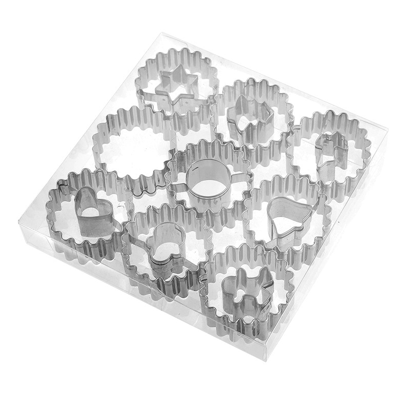 Roostevabast terasest jõuluküpsisevormide komplekt, 9-osaline Fontaine`i moosikoogivormide komplekt, lihavõttepühade suhkrukoogivormide komplekt, piparkoogimehe vormid