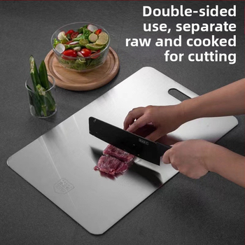 Pjaustymo lentelė, antibakterinė, atspari pelėsiui, buitinė, nerūdijančio plieno, vaisių pjaustymo lentelė, virtuvės pjaustymo lentelė, daržovių pjaustymas, lipni lenta, kočiojimo lėkštė iš nerūdijančio plieno