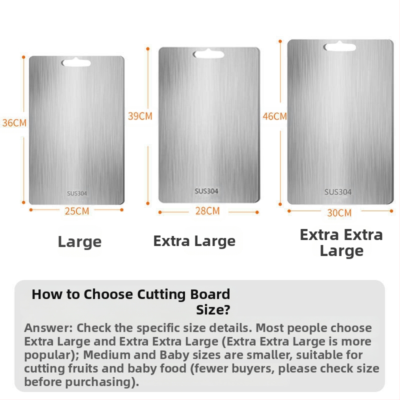 Дъска за рязане, антибактериална, устойчива на мухъл, домакинска дъска за рязане на плодове от неръждаема стомана, кухненска дъска за рязане на зеленчуци, лепкава дъска за рязане, търкаляща се плоча от неръждаема стомана