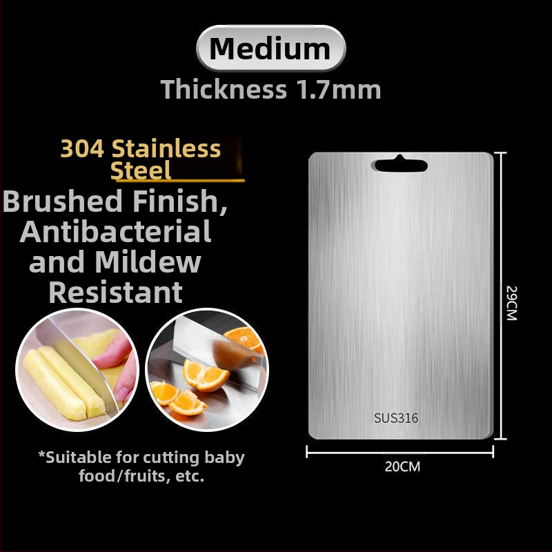 Pjaustymo lentelė, antibakterinė, atspari pelėsiui, buitinė, nerūdijančio plieno, vaisių pjaustymo lentelė, virtuvės pjaustymo lentelė, daržovių pjaustymas, lipni lenta, kočiojimo lėkštė iš nerūdijančio plieno