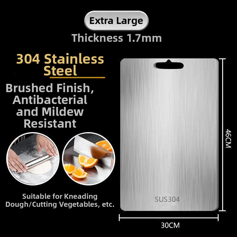 Pjaustymo lentelė, antibakterinė, atspari pelėsiui, buitinė, nerūdijančio plieno, vaisių pjaustymo lentelė, virtuvės pjaustymo lentelė, daržovių pjaustymas, lipni lenta, kočiojimo lėkštė iš nerūdijančio plieno