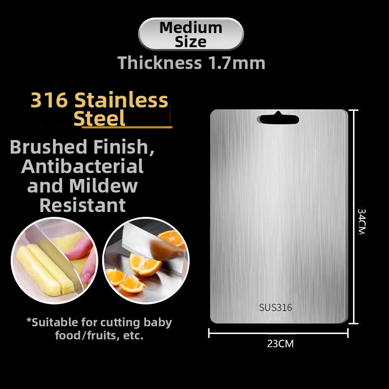 Pjaustymo lentelė, antibakterinė, atspari pelėsiui, buitinė, nerūdijančio plieno, vaisių pjaustymo lentelė, virtuvės pjaustymo lentelė, daržovių pjaustymas, lipni lenta, kočiojimo lėkštė iš nerūdijančio plieno
