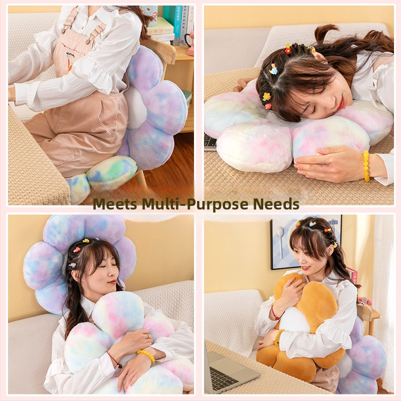 Ins Висока цветна стойност Нова цветна възглавница Плюшена играчка Възглавница за спане Орнаменти Възглавница за офис стол Възглавница за диван