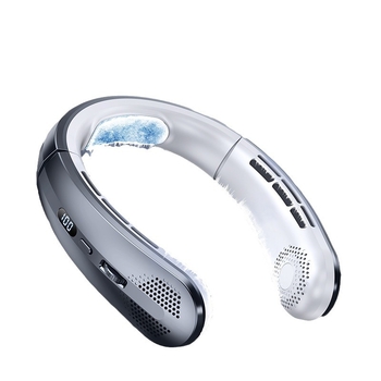 Naujo stiliaus skaitmeninis kaklo ventiliatorius studentams, lauko sportui, nešiojamas USB mini pakabinamas ventiliatorius, 100 greičių, mažas ventiliatorius