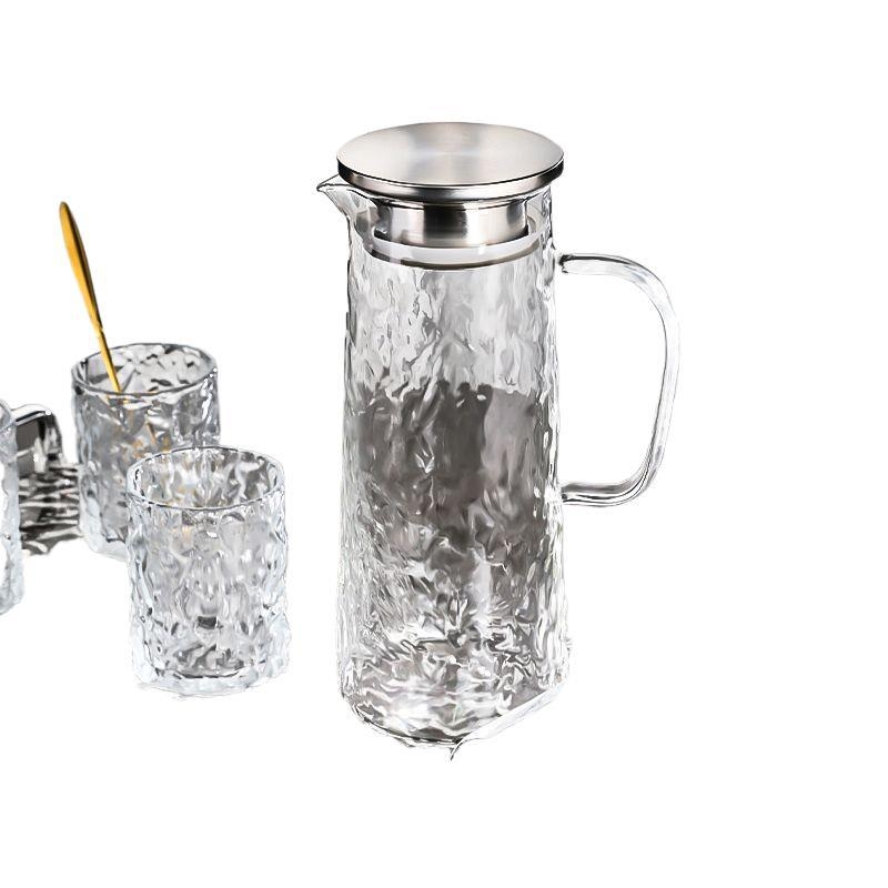 Σύγχρονο ιαπωνικό ελαφρύ πολυτελές γυάλινο βραστήρα κρύου νερού μεγάλης χωρητικότητας, διαφανές, ανθεκτικό σε υψηλές θερμοκρασίες κοστούμι για οικιακή χρήση