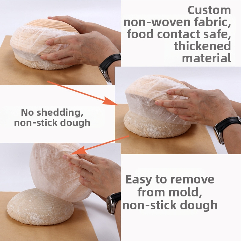 Нетъкан калъф за кошница за ферментация за еднократна употреба, незалепващо тесто, европейски хляб, домакински инструменти за печене, ратан, калъф за кошница