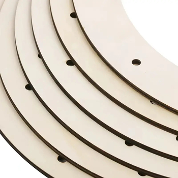 Дървена дъска за рисуване на венец от цветя, детска, ръчно изработена дървена дъска