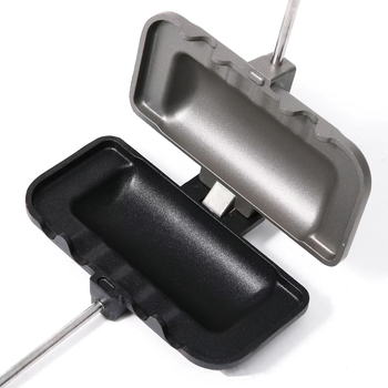 Tehase otsetarne võileivaküpsetuspanni klamber, mittenakkuva kattega leib-röstsaia vorm, võileiva kahepoolne küpsetuspann, alumiiniumsulamist