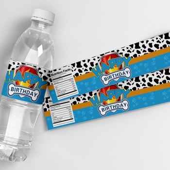 Käpapatrulli sünnipäevaks mõeldud veepudeli kleebised Amazoni sünnipäevapeo kogunemine Käpapatrull