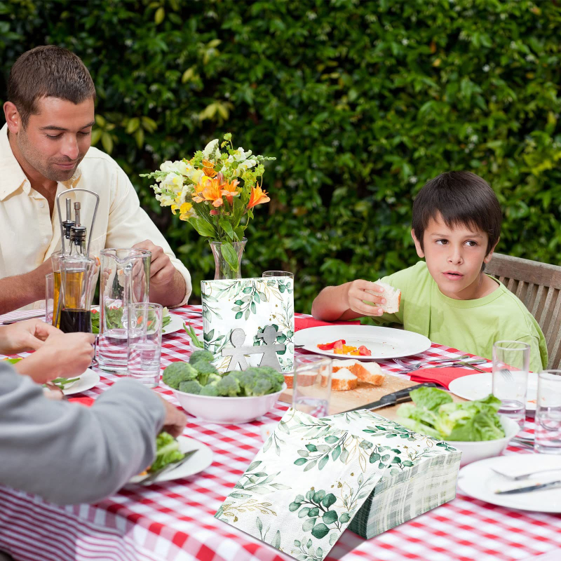 Гореща разпродажба на Amazon за еднократна употреба с евкалиптови листа и златен печат