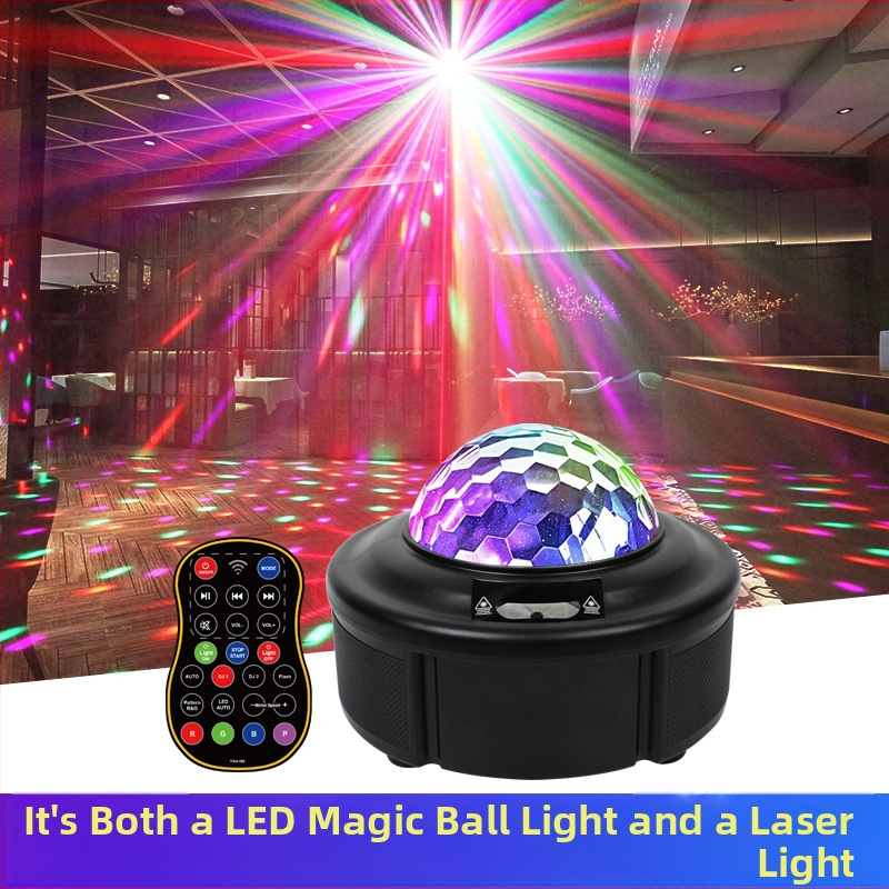 Amazon вътрешна въртяща се магическа топка цветна диско бар лазерна светлина KTV проекционна светкавица сценична светлина