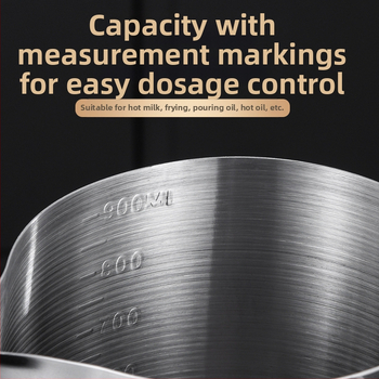 304 mastelio mažas pieno puodas su medine rankena mažas puodas maistinės kokybės didelės talpos aliejaus puodas gilinantis specialus aliejaus išleidimo pieno puodas