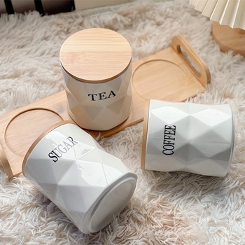 Nordic Keramické uzatvárateľné poháre Kuchynské potreby Vlhkotesné poháre na čaj a kávu Vysokohodnotné poháre na skladovanie vo veľkom do domácnosti
