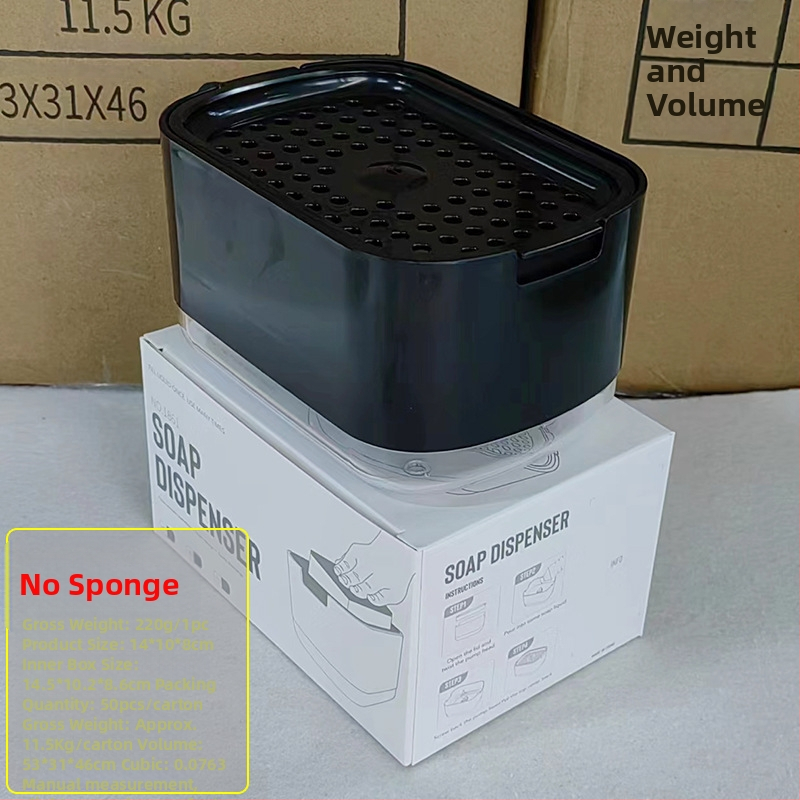 Köögi tööpinna käsitsi pressitud seebikarp roostevabast terasest kaltsuraua pesuvahendi dosaator töölaua viimistlusriiul