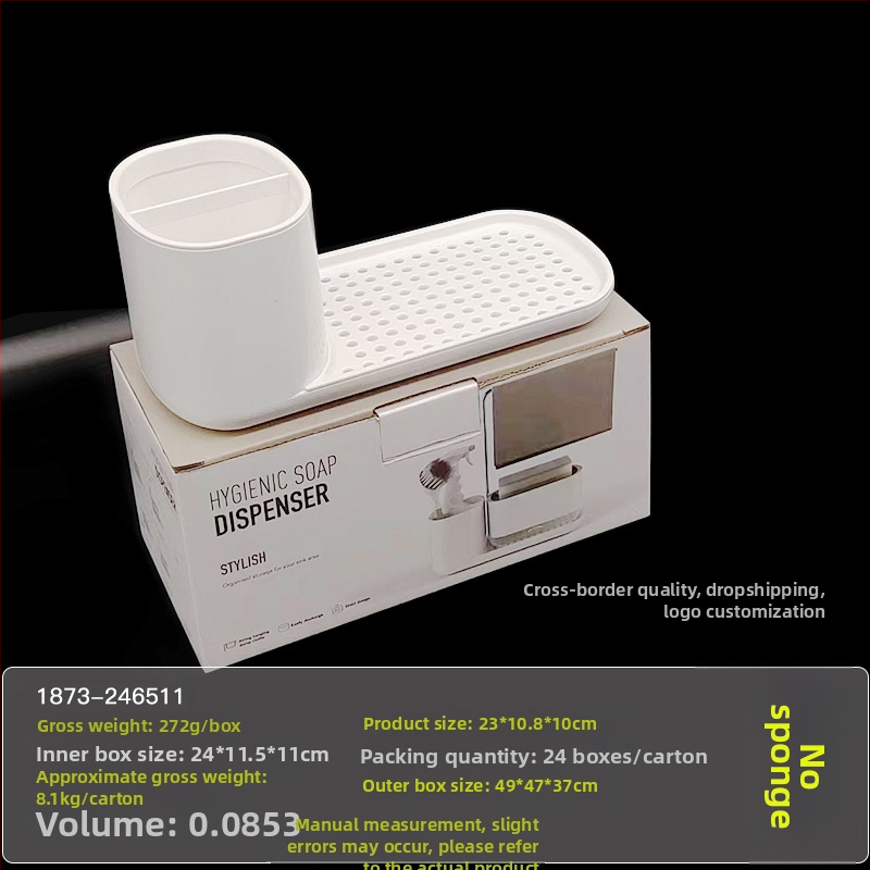 Köögi tööpinna käsitsi pressitud seebikarp roostevabast terasest kaltsuraua pesuvahendi dosaator töölaua viimistlusriiul