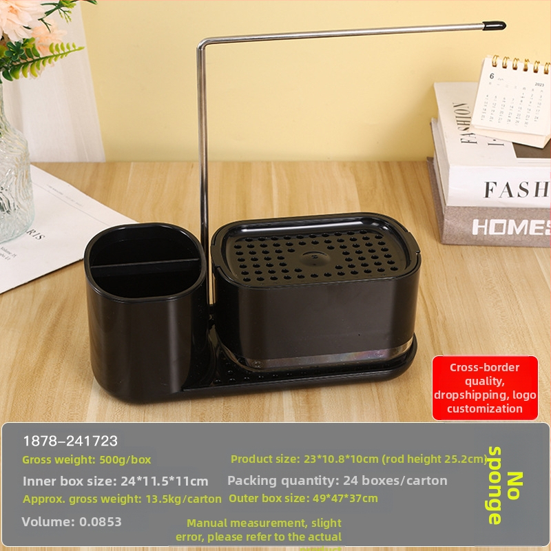 Köögi tööpinna käsitsi pressitud seebikarp roostevabast terasest kaltsuraua pesuvahendi dosaator töölaua viimistlusriiul