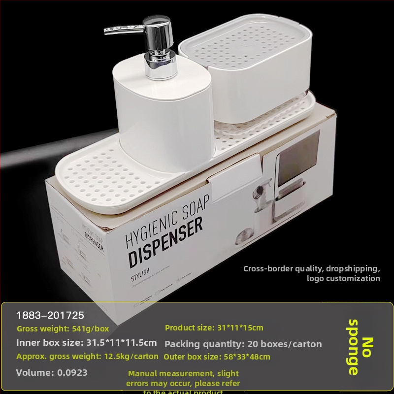 Köögi tööpinna käsitsi pressitud seebikarp roostevabast terasest kaltsuraua pesuvahendi dosaator töölaua viimistlusriiul