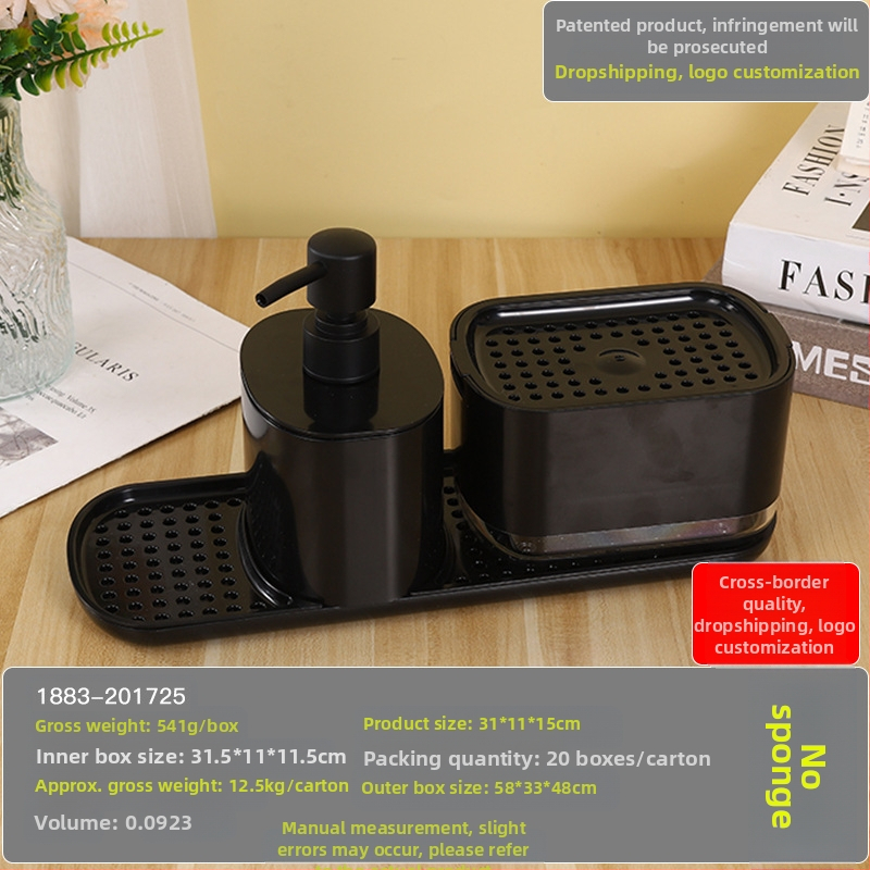 Köögi tööpinna käsitsi pressitud seebikarp roostevabast terasest kaltsuraua pesuvahendi dosaator töölaua viimistlusriiul