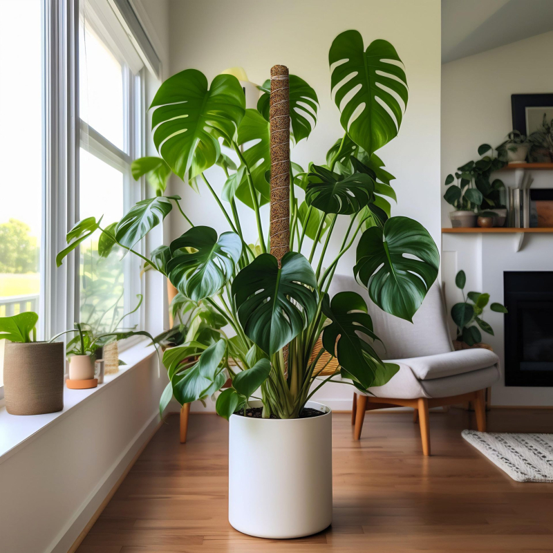 Dviejų dalių 80 cm sulankstomų kokoso lazdų komplektas su kanapių virvės dugnu, laipiojimo rotango rėmu, sulankstoma formuojama kokoso lazdos atrama