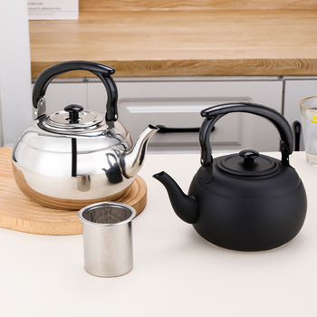 Nerūdijančio plieno vandens virdulys su filtru lauko L kempingo stiliaus arbatinukas viešbučio restorano restorano vandens virdulys su rankena nešiojamas