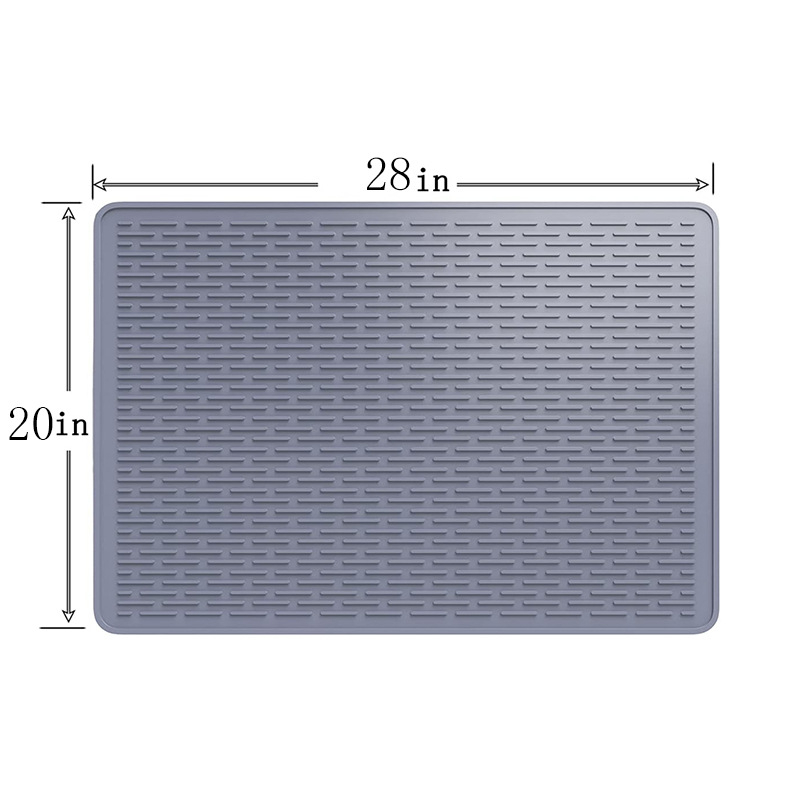 Sandėlyje yra naujas daugiafunkcis viryklės kilimėlis, stalviršio baro apsauginis kilimėlis, aukštai temperatūrai atsparus šilumos izoliacinis puodų kilimėlis, virtuvės nusausinimo kilimėlis