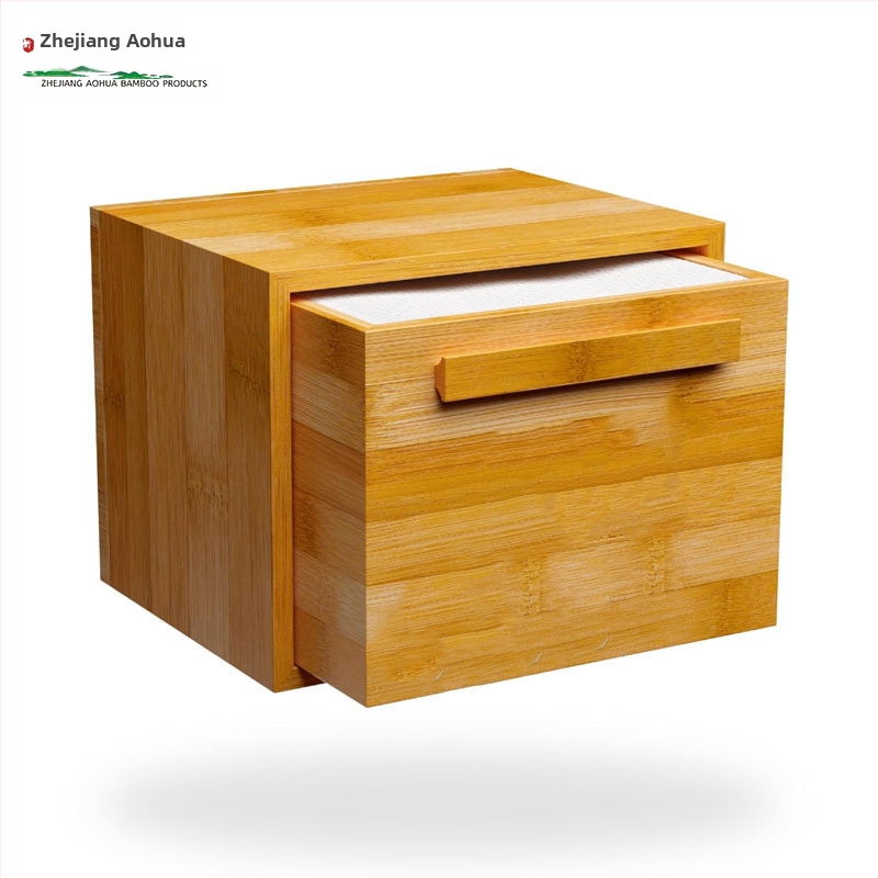 Bambusový úložný box na stôl so zásuvkami, úložný box na artefakty do domácnosti, úložný box na kuchynský riad a prepravku.