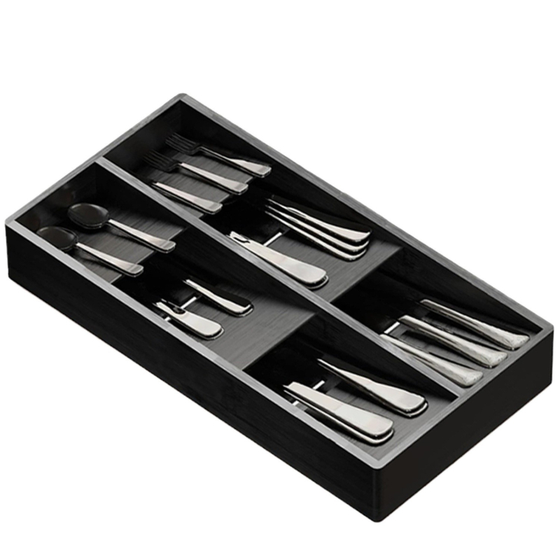 Bambusz tárolódoboz asztali fiókos tároló műtárgy otthoni takarító tárolódoboz konyhai láda étkészlet doboz