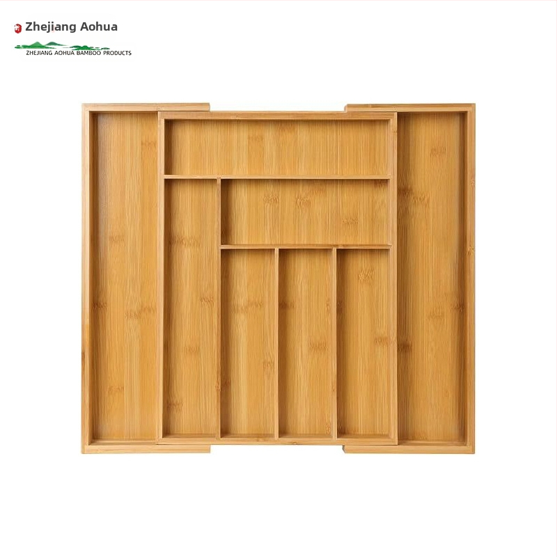 Bambusz tárolódoboz asztali fiókos tároló műtárgy otthoni takarító tárolódoboz konyhai láda étkészlet doboz