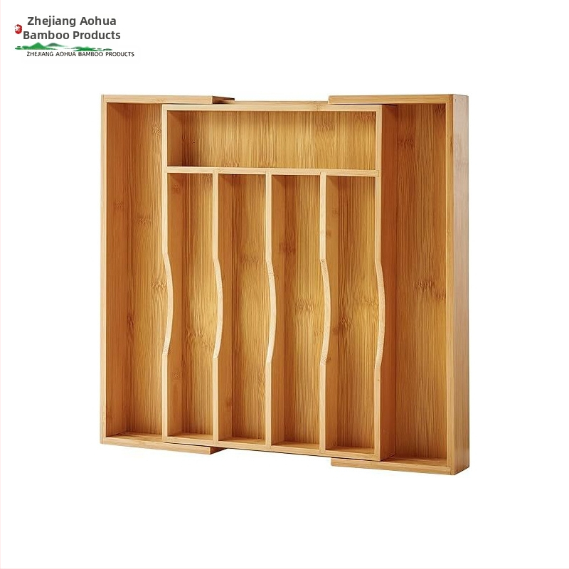 Bambusz tárolódoboz asztali fiókos tároló műtárgy otthoni takarító tárolódoboz konyhai láda étkészlet doboz