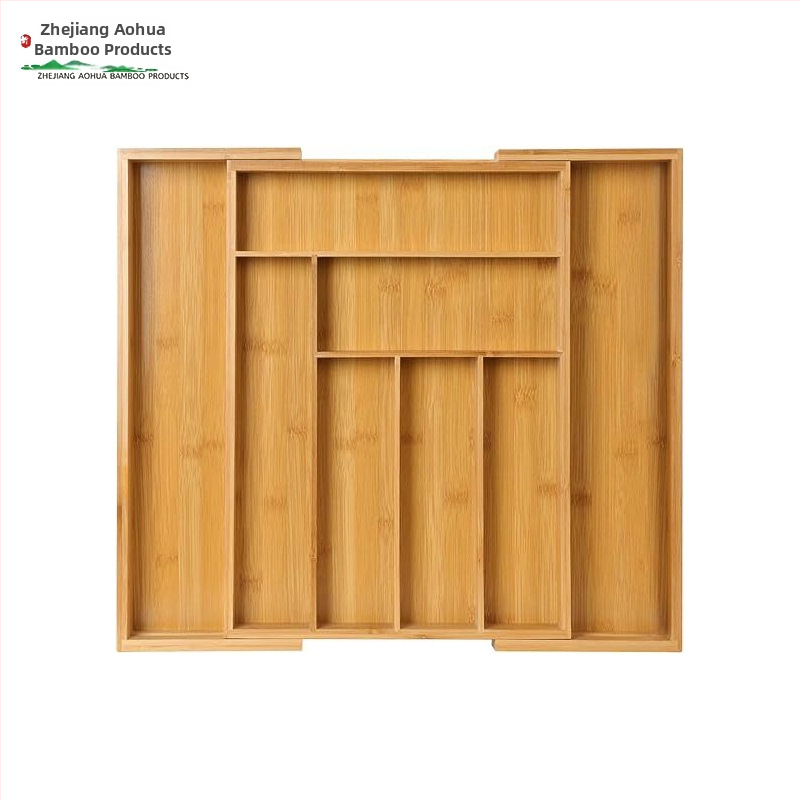 Bambusz tárolódoboz asztali fiókos tároló műtárgy otthoni takarító tárolódoboz konyhai láda étkészlet doboz