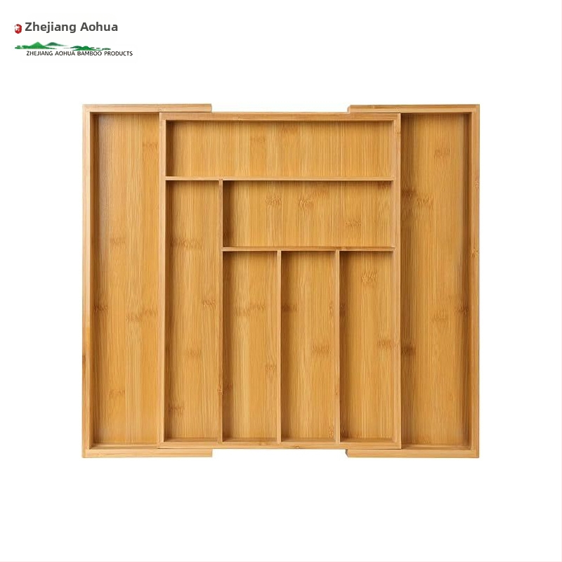 Bambusz tárolódoboz asztali fiókos tároló műtárgy otthoni takarító tárolódoboz konyhai láda étkészlet doboz