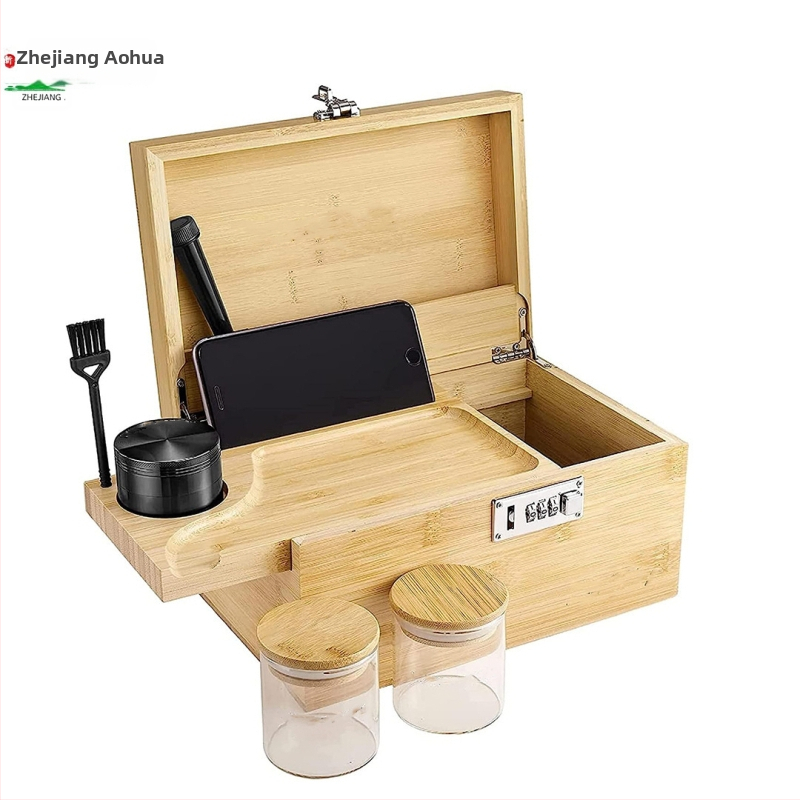 Bambusz tárolódoboz asztali fiókos tároló műtárgy otthoni takarító tárolódoboz konyhai láda étkészlet doboz