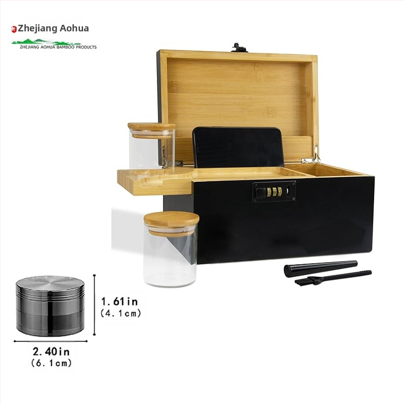 Bambusz tárolódoboz asztali fiókos tároló műtárgy otthoni takarító tárolódoboz konyhai láda étkészlet doboz