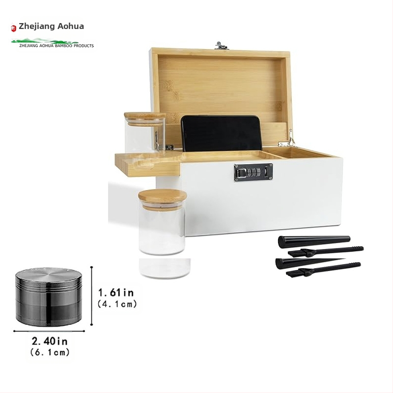 Bambusz tárolódoboz asztali fiókos tároló műtárgy otthoni takarító tárolódoboz konyhai láda étkészlet doboz