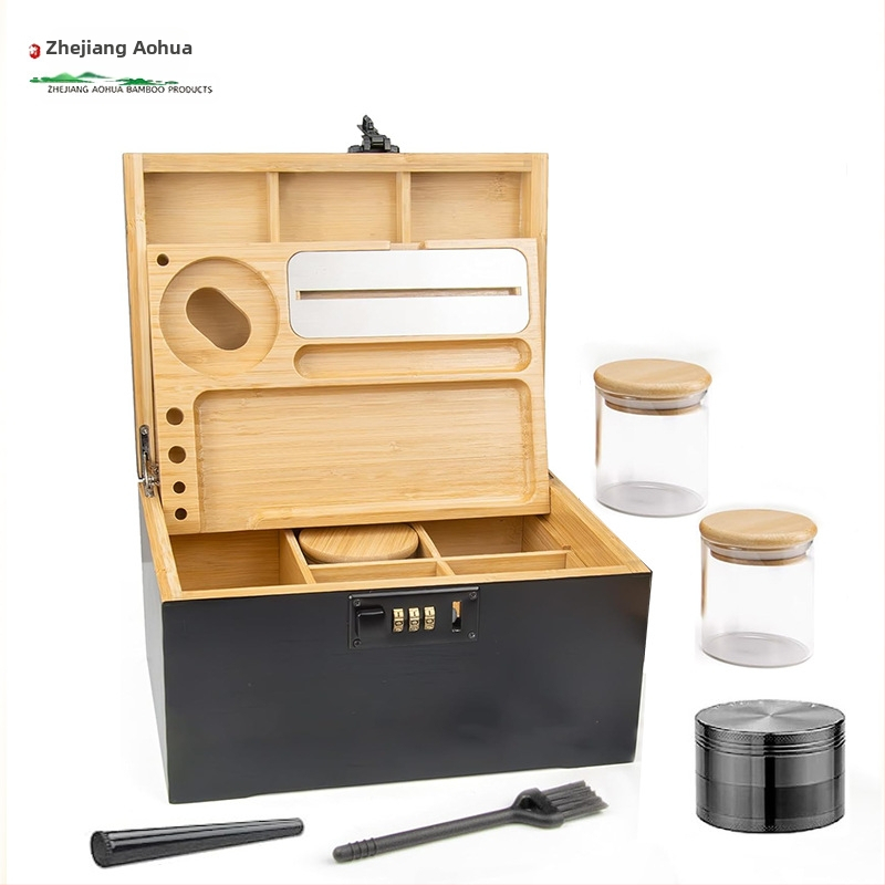 Bambusz tárolódoboz asztali fiókos tároló műtárgy otthoni takarító tárolódoboz konyhai láda étkészlet doboz