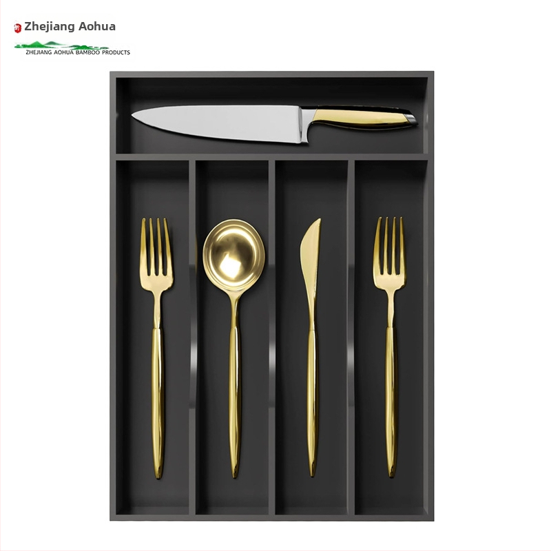 Bambusz tárolódoboz asztali fiókos tároló műtárgy otthoni takarító tárolódoboz konyhai láda étkészlet doboz