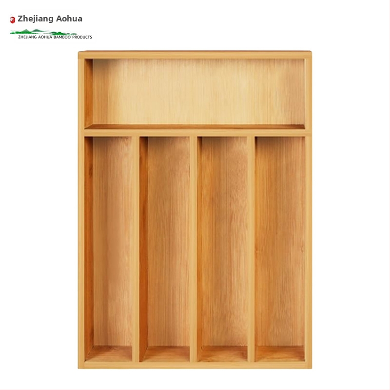 Bambusz tárolódoboz asztali fiókos tároló műtárgy otthoni takarító tárolódoboz konyhai láda étkészlet doboz