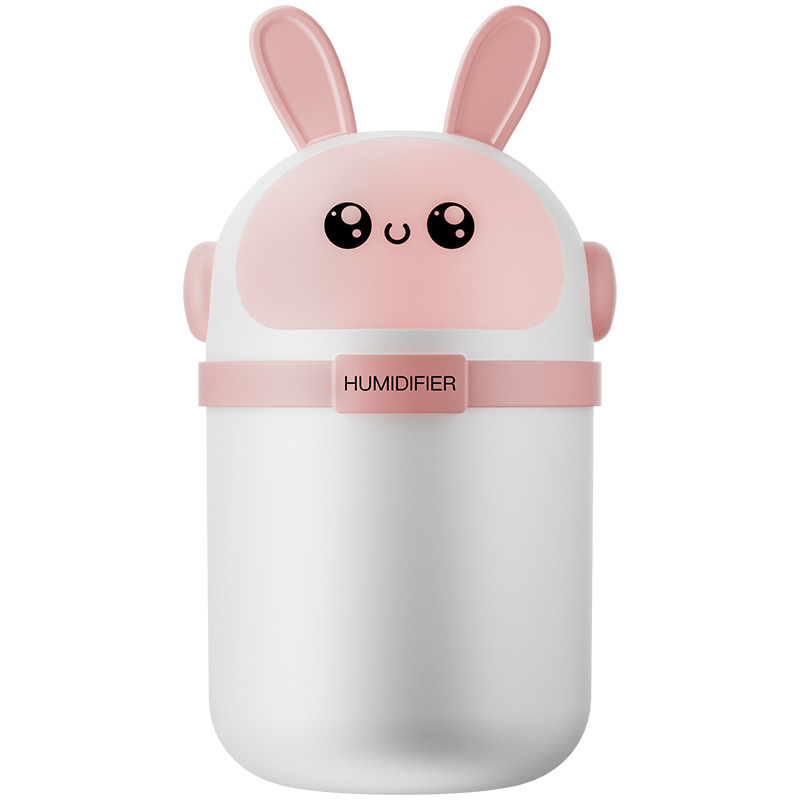 Домашен автомобил Тиха спалня Преносим Сладък анимационен USB Мини овлажнител за въздух и вода Цветна атмосфера Светлина